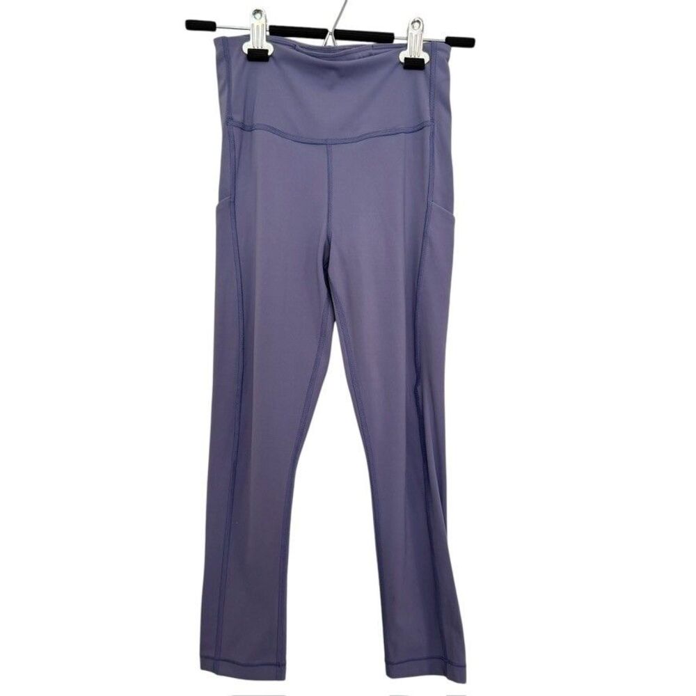 Athleta Size XS Ultimate Stash Pocket Capri Leggings Lavender Purple Run Yoga